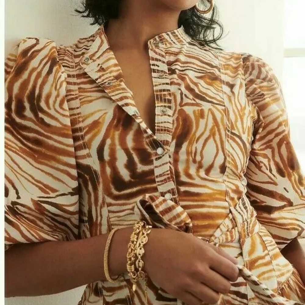 NWT Love the Label tiger print dress XSP